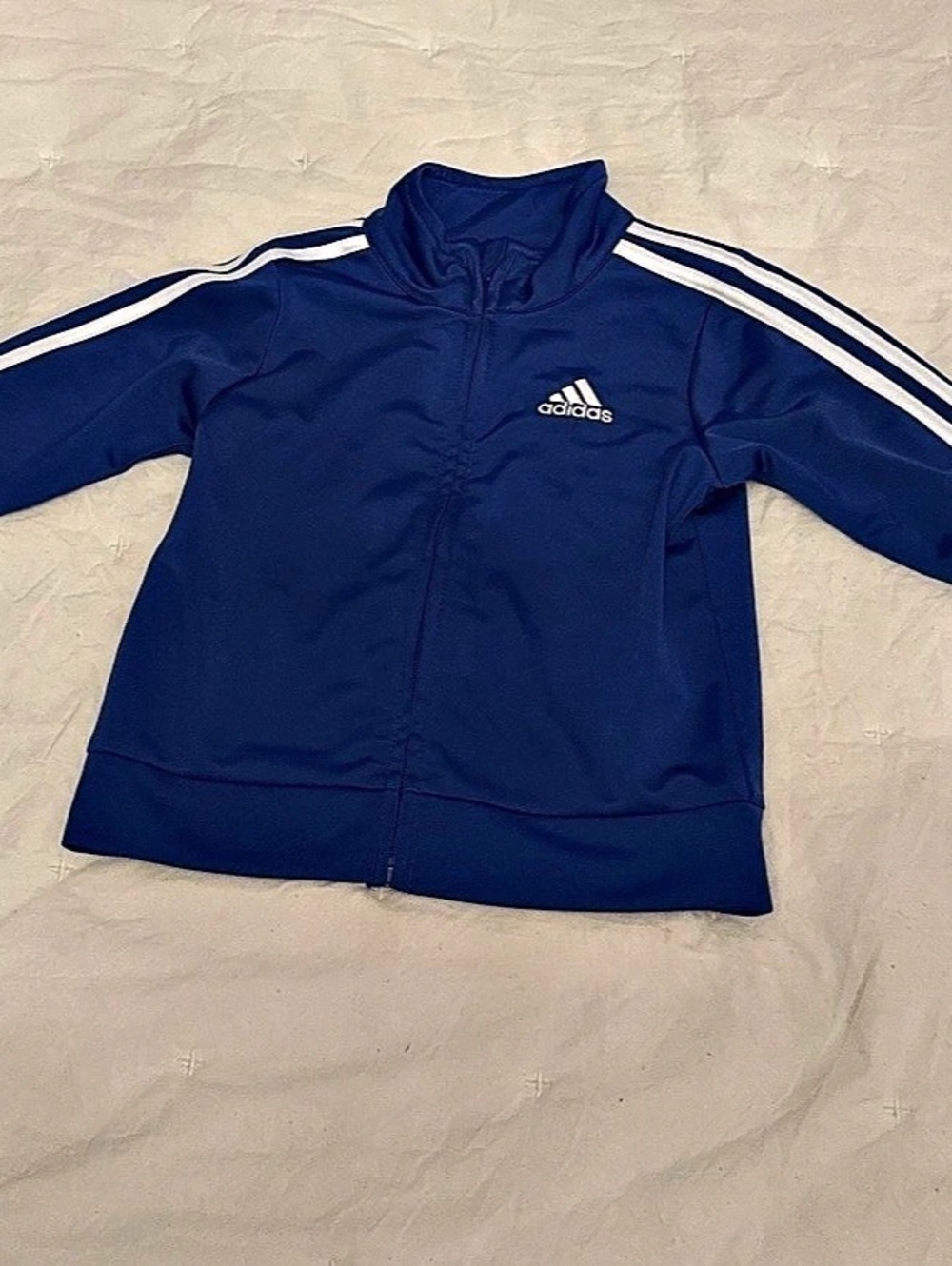 adidas Infant Tricot Track Jacket size 9m Blue & White